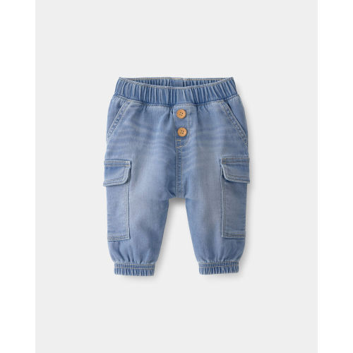 Baby Boy Denim Cargo Pocket Jogger - Light Wash - OshKosh B'gosh | Carter's