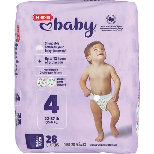 H-E-B Baby Small Pack Diapers - Size 4
