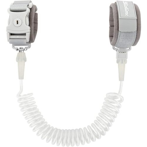Blisstime Toddler Leash, Kid Leash Anti Lost Wrist Link with Key Lock Upgraded Baby Leash with Safety Wristband Rope for Babies Toddlers Child Kids (6.56ft/2m, Light Gray)