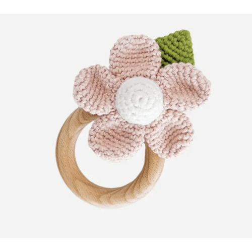 Flower Crocheted Rattle Teether