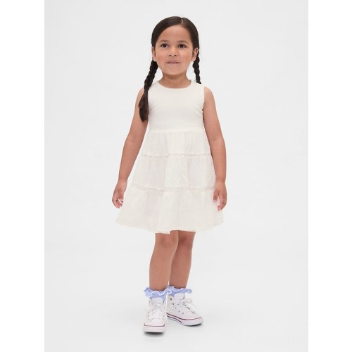 Baby & Toddler Lace-Trim Mixed Media Dress