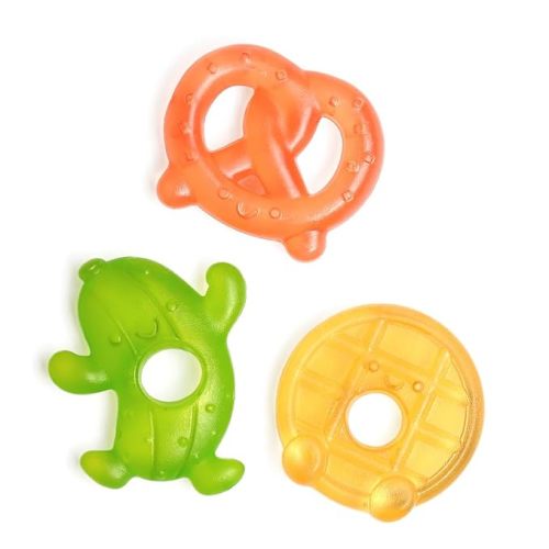 Itzy Ritzy Water-Filled Teethers for Teething Relief, Set of 3 Green Cactus