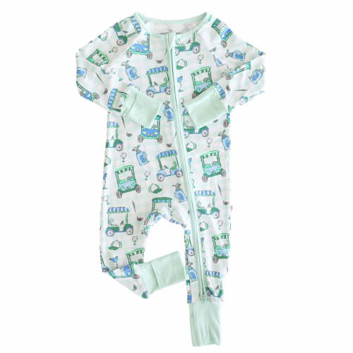 Birdie Babes Convertible Zip Romper | Green