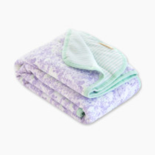 Burt's Bees Baby Reversible Organic Cotton Jersey Knit Blanket - Lost In Lilac