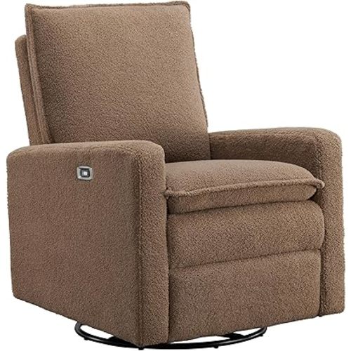 Oxford Baby Uptown Power Recliner/Glider, Teddy Brown