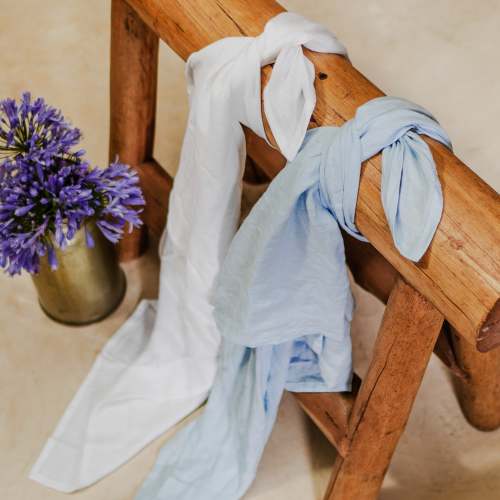 French Linen Oversized Swaddles - Certified European Linen | Lilla & Charles