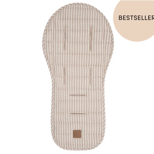 Natural Stripe Universal Linen Pram Liner