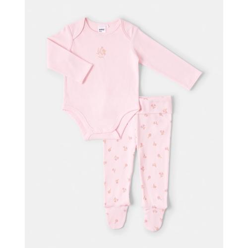 2 Piece Cotton Long Sleeve Newborn Set - Kmart