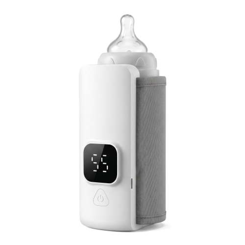 Portable Baby Bottle Warmer with USB Charging, Universal Fit Travel Milk Heat Keeper, Constant Temperature Breast Milk & Formula Heater for On-the-Go Feeding, Diaper Bag Essential