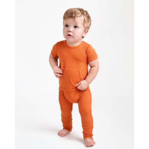 Front Opening Ready Set Romper® in Ribbed Sedona SSLL