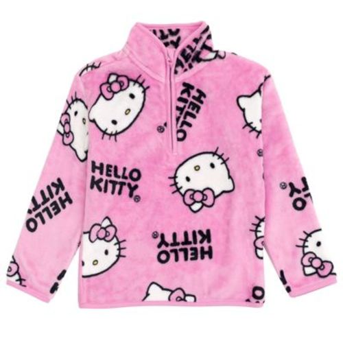Hello Kitty Girls Half Zip Woobie Sweatshirt Toddler