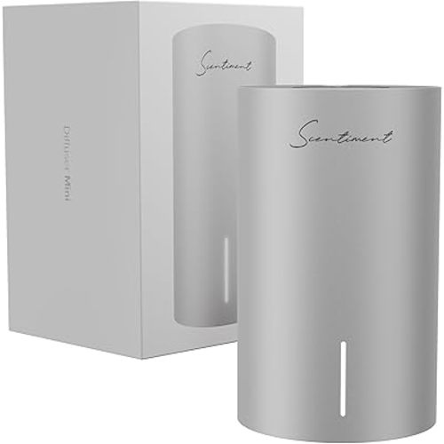 Scentiment Mini V2 LE Diffuser Discovery Kit Limited Edition – Smart Portable Cold-Air Diffuser with Wi-Fi & Touch Controls, Long Battery Life – Includes 3 Luxury Oils (20ml) - Black