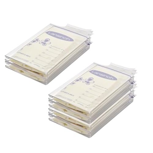 6-Pack Freeze Flat Breast Milk Storage Bag |Breastmilk Freezer Flattener Kit Make Mother's Milk Bags Organizer Even to Save Refrigerator Space | Fit 3 4 5 6oz