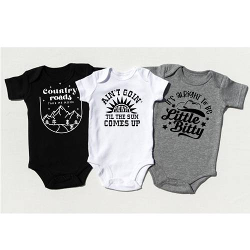 Baby Clothes Bundle | Newborn Outfit Set | Western Baby Outfit Set | Country Outfits For Babies | New Mom Gift Set | Baby Shower Gift Ideas