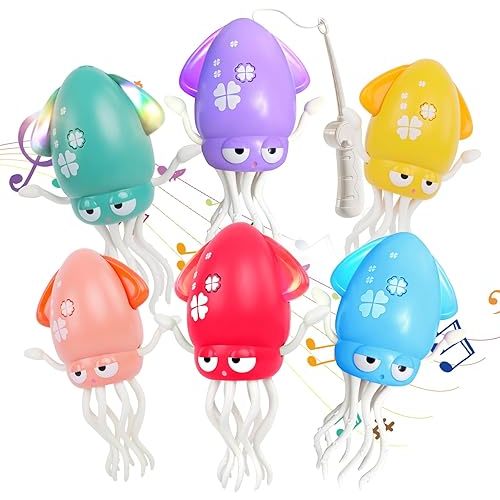 Dancing Octopus - Electric Crawling Musical Baby Toy with LED Lights & Music, Rechargeable Interactive Sensory Toy, Perfect Christmas Birthday Gift for Infants Kids, Tummy Time Fun(Green)