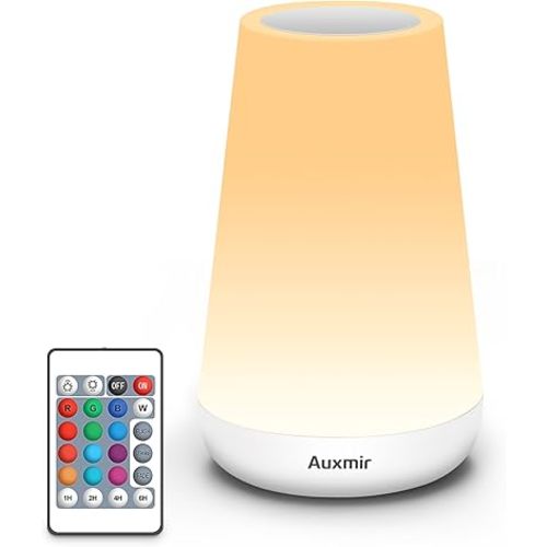 Auxmir Night Light LED Bedside Lamp 13 Colors Changing
