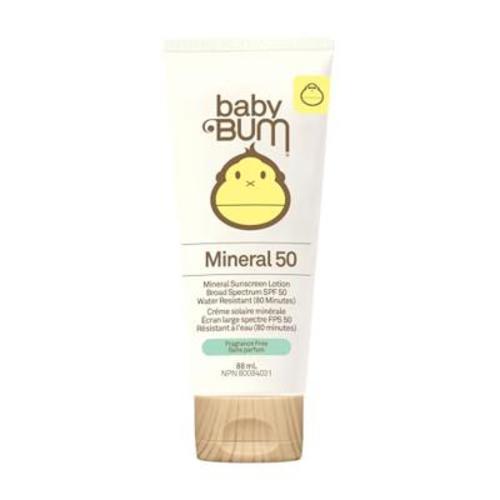 Sun Bum Baby Bum Spf 50 Sunscreen Lotion | Mineral Uva/uvb Face and Body Protection for Sensitive Skin | Fragrance Free | Travel size | 3 Fl Oz, 3 oun