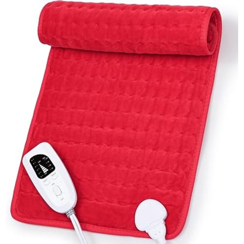 Heating Pad,Electric Heating Pads,Heating Pad for Back,Red,24x12 Inch
