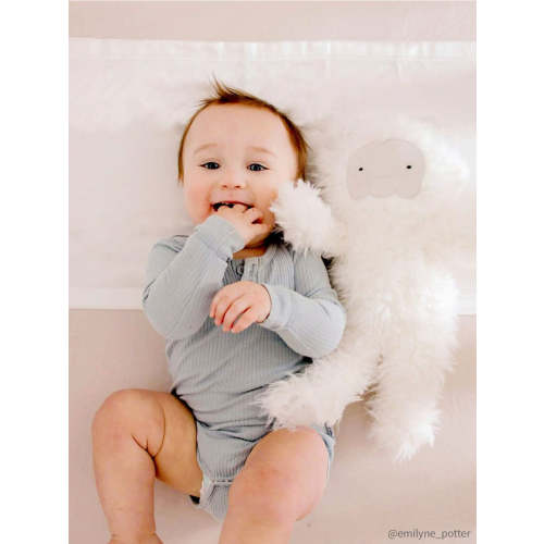 Sleepy Silk Baby Bedding | Silk Cot Slip / Silk Crib Sleeve - White Ivory