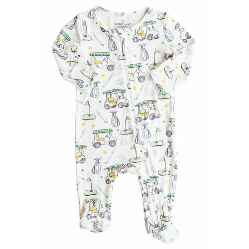 Country Club Cuties Zipper Footie | Blue