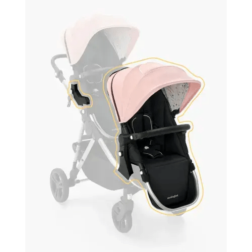 2nd Seat Kit 2.0 (Color: Bloom,
Pattern: Watercolor Drops,
Seat: Silver with Black Leather)