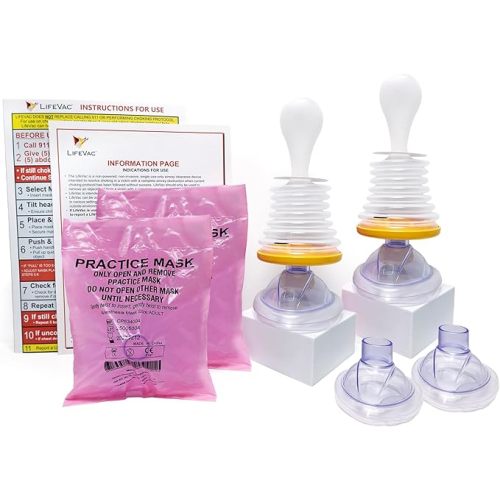 LifeVac Home Kit - Portable Suction Rescue Device, First Aid Kit for Kids and Adults, Portable Airway Suction Device for Children and Adults