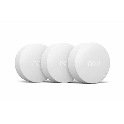 Google Nest Temperature Sensor 3 Count Pack - Nest Thermostat Sensor - Nest Sensor That Works with Nest Learning Thermostat and Nest Thermostat E - Smart Home (Renewed)