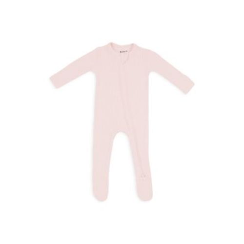 Unisex Zip Up Ribbed Footie - Baby