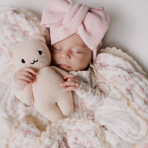 Gauze Lace Blanket | Paisley Peony – Little and Fern