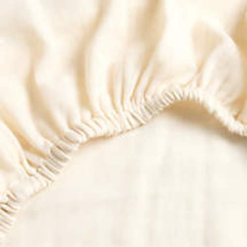 Supersoft Almond Brown 100% Organic Cotton Gauze Baby Bassinet Sheet