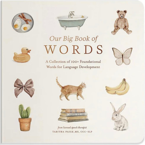 Our Big Book of First Words: A Collection of 100+ Foundational Words for Language Development (Tabitha Paige Children's Book Series)