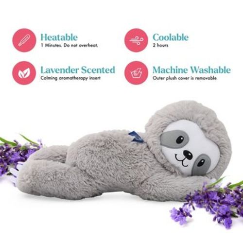 Lilly's Love Heatable & Coolable Lavender Plushie – Microwavable, Washable, Removable Pad, Calming Stuffed Animal for Anxiety, Valentines Gift