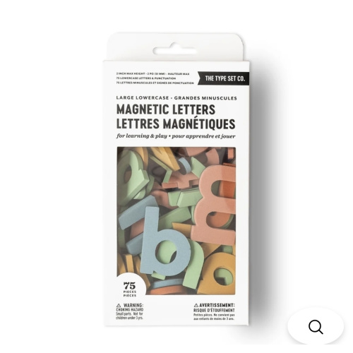 Large Magnet Letters | Lowercase Alphabet Learning Toy – The Type Set Co.