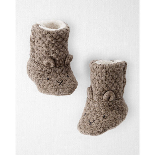 Baby Organic Cotton Sweater Knit Booties
