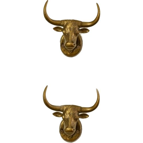 Western Cowboy Hat Rack (2-Pack) - Premium Wall-Mounted Cowboy Hat Holder, Elegant Cowboy Hat Rack for Wall Display, Perfect for Western Decor, Gold Stylish Hat Organizer