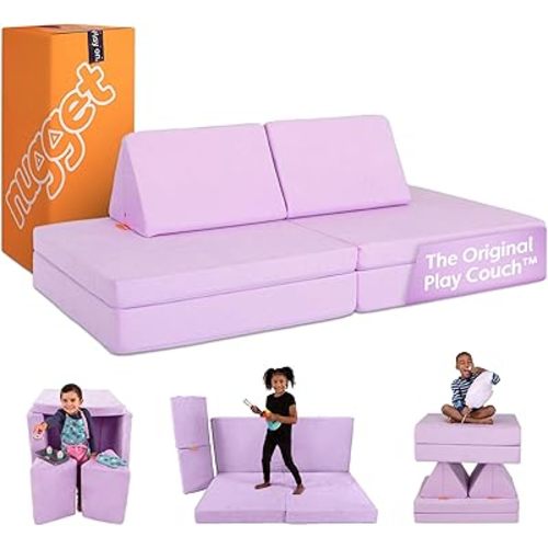 Nugget - The Original Play Couch for Kids - Modular Foam Children's Sofa for Playroom, Imagination, & Creative Open Ended Play - Washable & Convertible Playroom Furniture, Moonshot