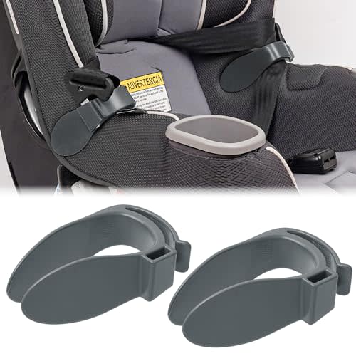 Doytn Car Seat Strap Organizer Clip Keep Harness Straps Neat & Easily Accessible Prevents Twisting & Tangling Universal Fit for Infant, Toddler, and Booster Seats Quick Installation (Grey)