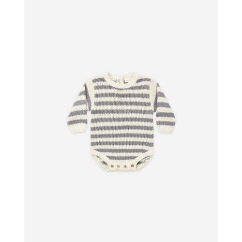 Rex Romper Slate Stripe – Quincy Mae