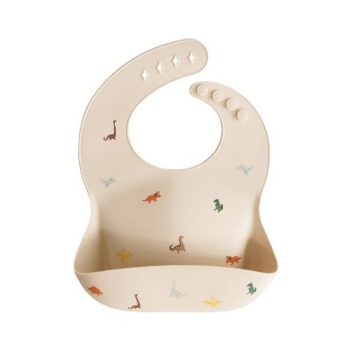 Silicone Baby Bib Dinosaurs One Size