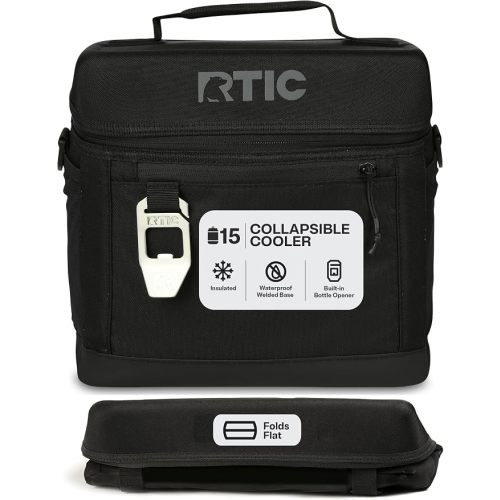 RTIC Everyday Cooler, Soft Sided Portable Insulated Cooling for Lunch, Beach, Drink, Beverage, Travel, Camping, Picnic, for Men and Women