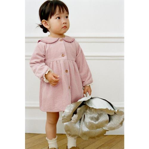 THICK CORDUROY DRESS - Pink | ZARA United States