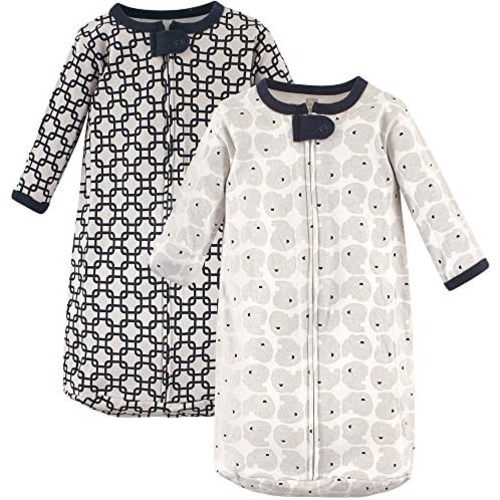 Hudson Baby Unisex Baby Cotton Long-Sleeve Wearable Sleeping Bag, Sack, Blanket