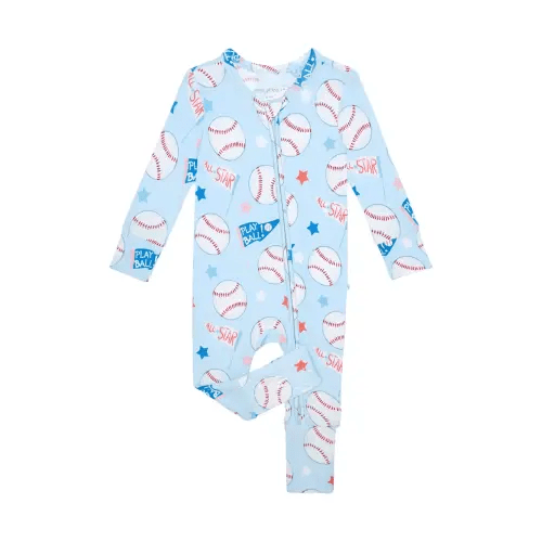 Fitted Convertible One-Piece Pajamas, 3-6M