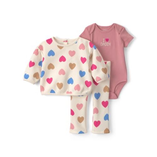 Carter's Baby Girls' 3-piece Bodysuit Pant Sets