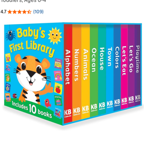 Baby’s First Library 10-Book Set - Board Book Set for Babies and Toddlers, Ages 0-4