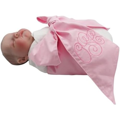 Morxy Personalized Newborn Swaddle Sash-Cotton Maternity Sash with Big Bowknot - Custom Sash for Baby Girls & Boys - Cute Baby Accessory for Newborn Photography Props and Nursery Décor