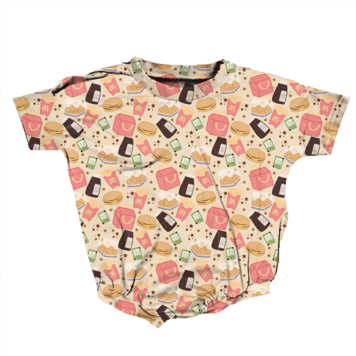 Burger Bliss Romper *RTS*