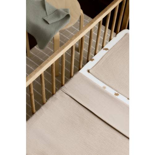 WAFFLED CRIB DUVET COVER SET