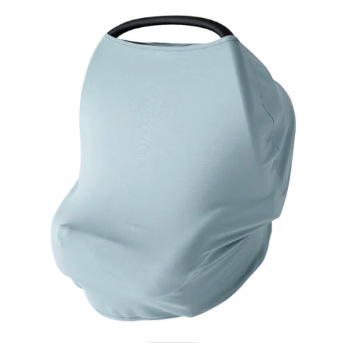 PurComfy Baby Car Seat Cover, Supersoft Bamboo Viscose Carseat Cover for Infant Boys & Girls, Breathable Multi-Use Breastfeeding Covers, Canopy for Carrier, Stroller, Shopping Cart & High Chair