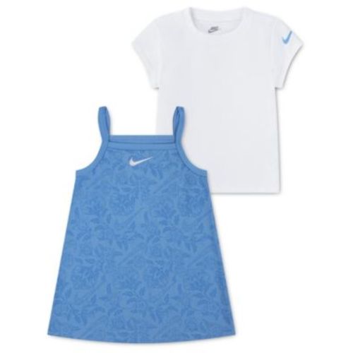 Girls' Toddler 2T-4T Move with Nature Pull-On Dress and T-Shirt, 2-Piece set